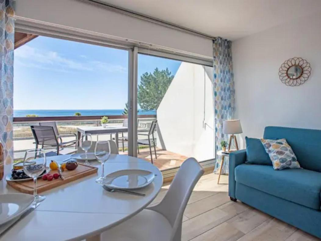 Carnac : Appt 4 P. Face Mer Vue Exceptionnelle Exterior foto